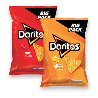 Kukurūzų traškučiai DORITOS 2 rūšių, 180 g