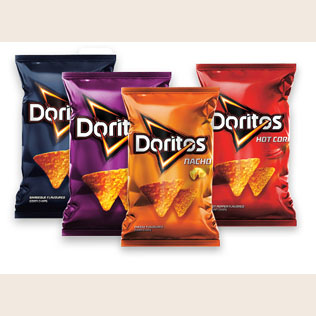 Kukurūzų traškučiai DORITOS, 4 rūšių, 100 g