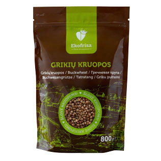 Grikių kruopos EKOFRISA, 2,25 800 g/pak.